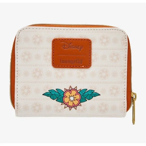 NEW!‎ Loungefly Disney Moana & Friends Stained Glass Zip Around Wallet! - Picture 4 of 4
